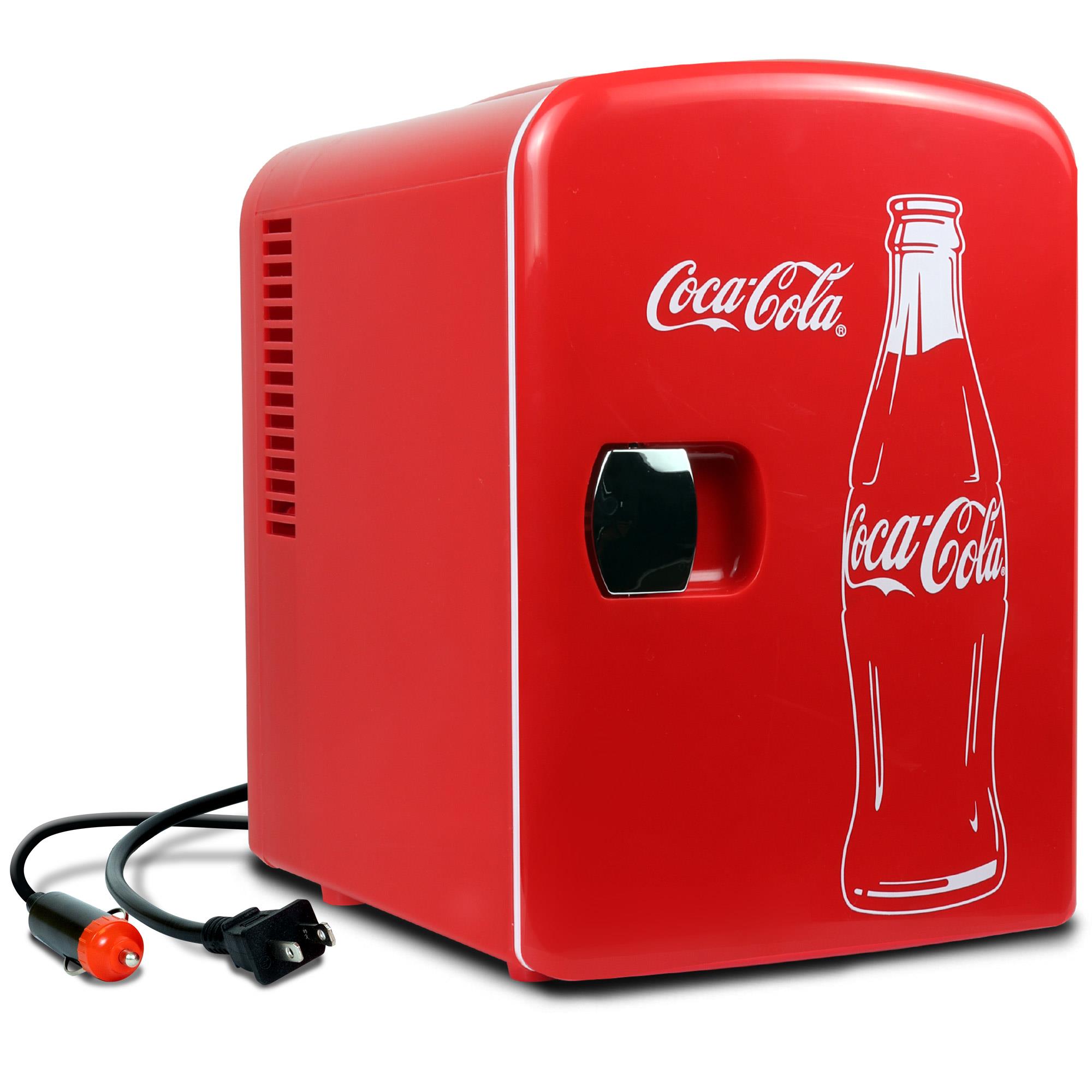 Coca-Cola Classic Coke Bottle 4L 6 Can Portable Cooler 0.14-cu ft ( Red, White )