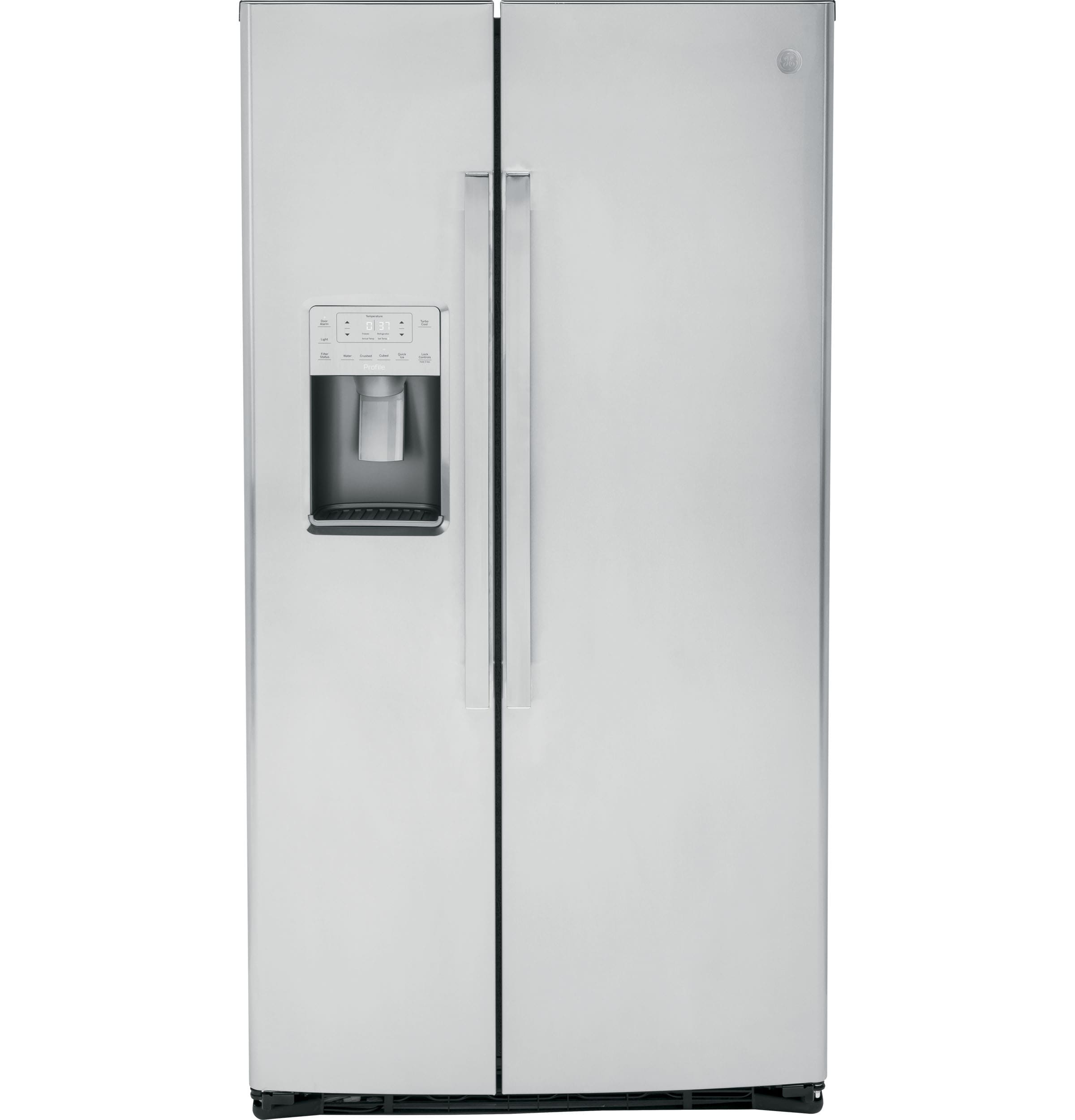 GE Profile 25.3-cu ft Side-by-Side Refrigerator with Ice Maker ,Water and Ice Dispenser ( Stainless Steel ) ENERGY STAR Certified