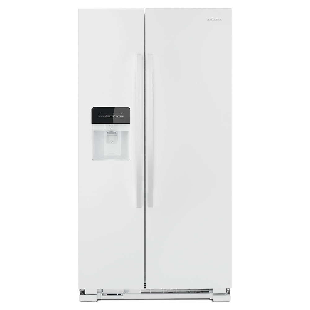 Amana 21.4-cu ft Side-by-Side Refrigerator with Ice Maker ,Water and Ice Dispenser ( White )