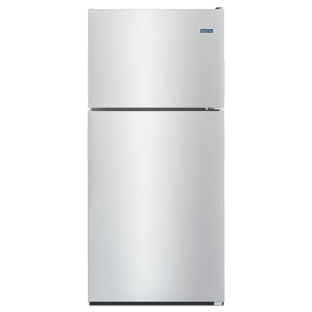 Maytag 20.5-cu ft Top-Freezer Refrigerator ( Fingerprint Resistant Stainless Steel )