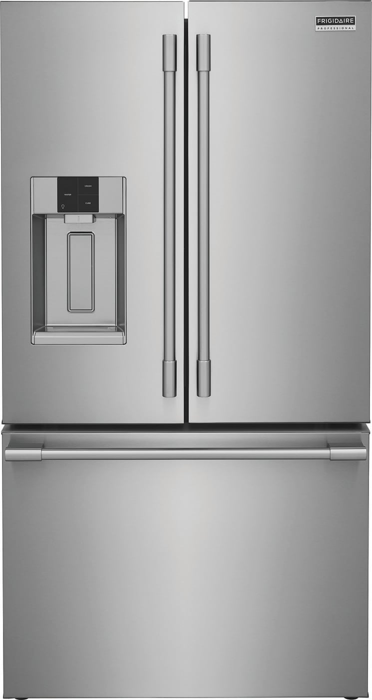 Frigidaire Professional Standard-Depth 27.8-cu ft 3 -Door French Door Refrigerator with Dual Ice Maker with Water and Ice Dispenser ( Smudge-Proof Stainless Steel ) ENERGY STAR Certified