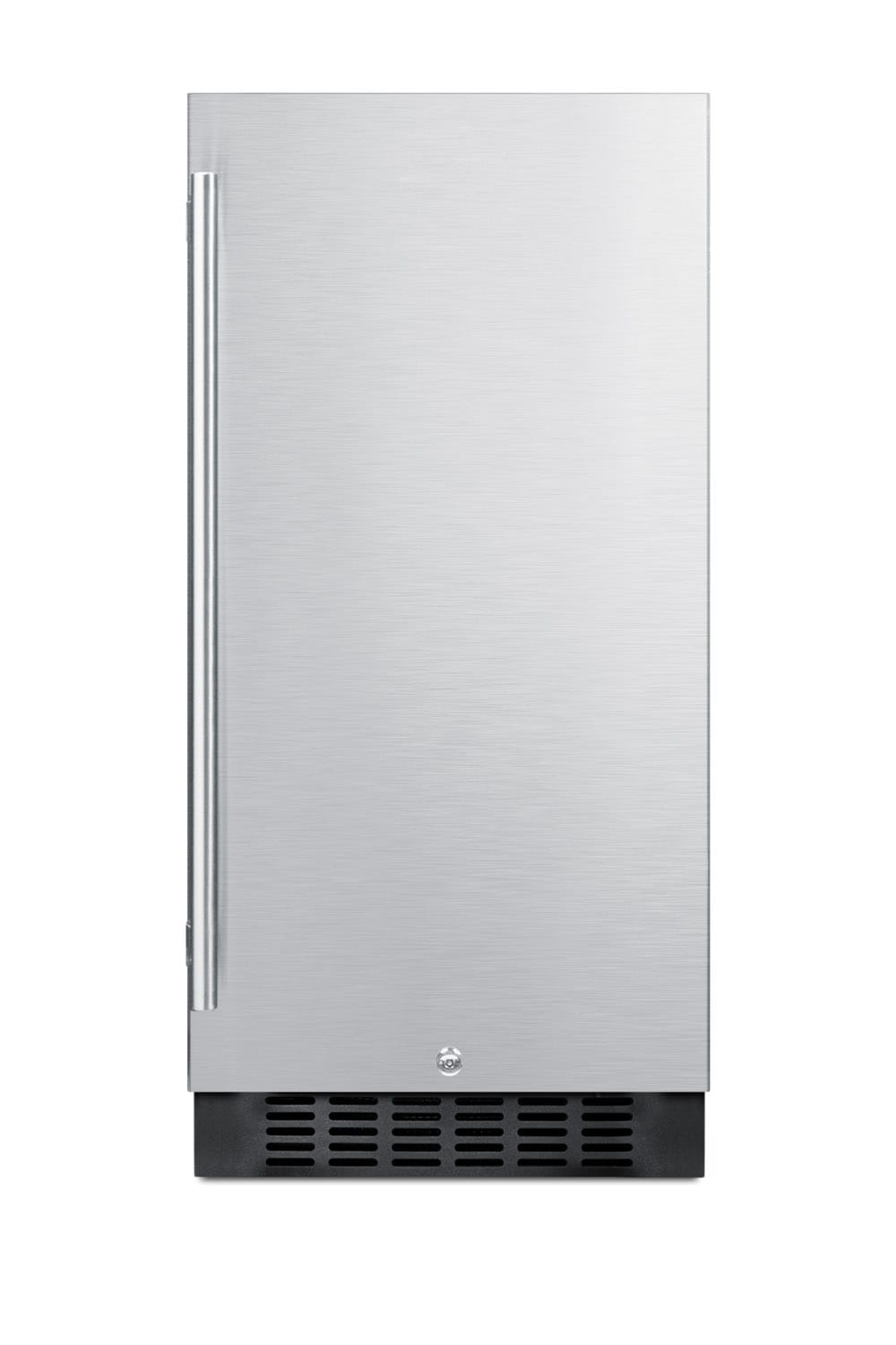 Summit Appliance 3-cu ft Built-In Mini Fridge ( Stainless steel door and black cabinet )