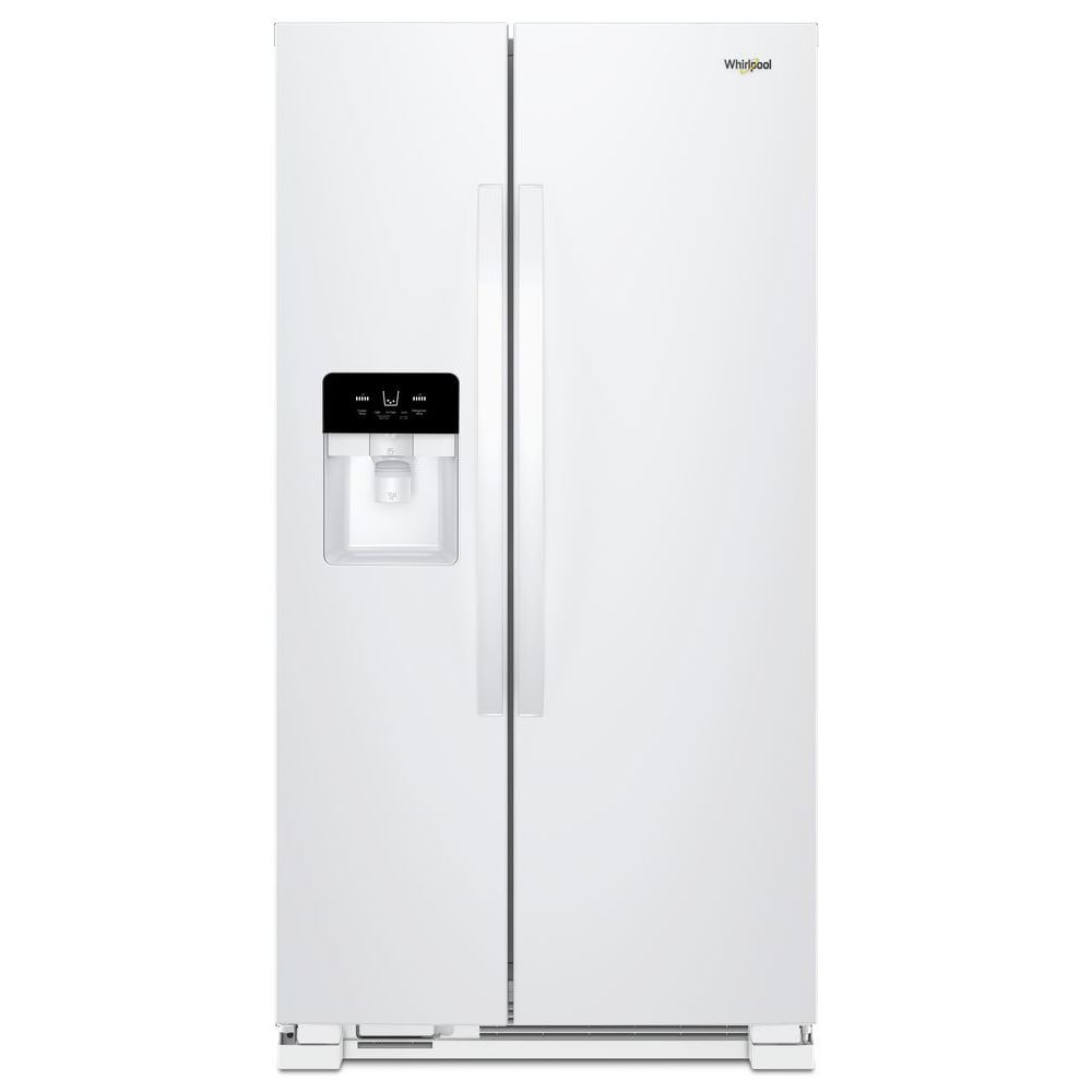 Whirlpool 21.4-cu ft Side-by-Side Refrigerator with Ice Maker ,Water and Ice Dispenser ( White ) ENERGY STAR Certified