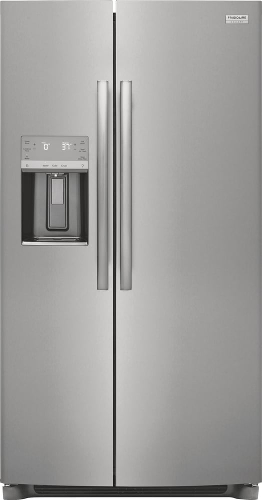 Frigidaire Gallery 25.6-cu ft Side-by-Side Refrigerator with Ice Maker ,Water and Ice Dispenser ( Fingerprint Resistant Stainless Steel ) ENERGY STAR Certified