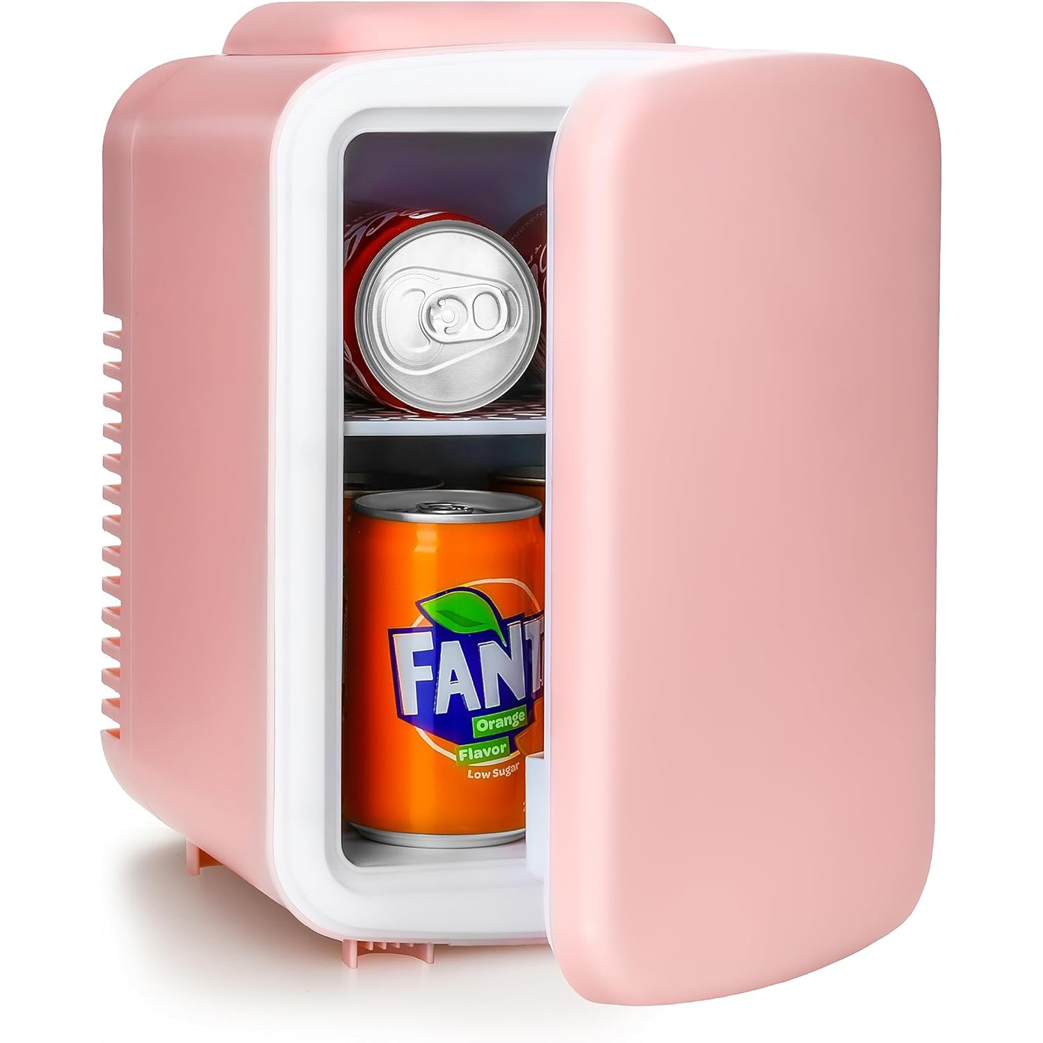 Mondawe 0.14-cu ft Mini Fridge ( Pink )