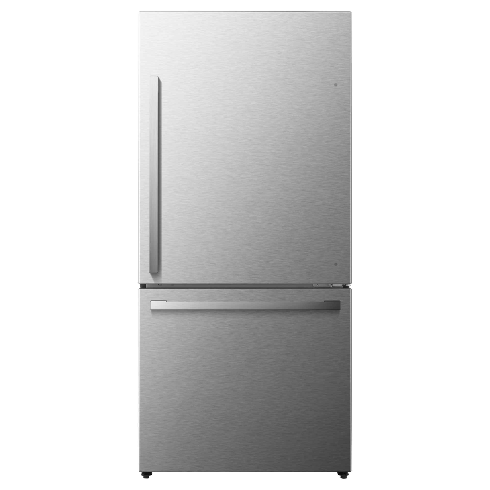 Hisense 17.2-cu ft Counter-Depth Bottom-Freezer Refrigerator Fingerprint Resistant Stainless Steel ) ENERGY STAR Certified