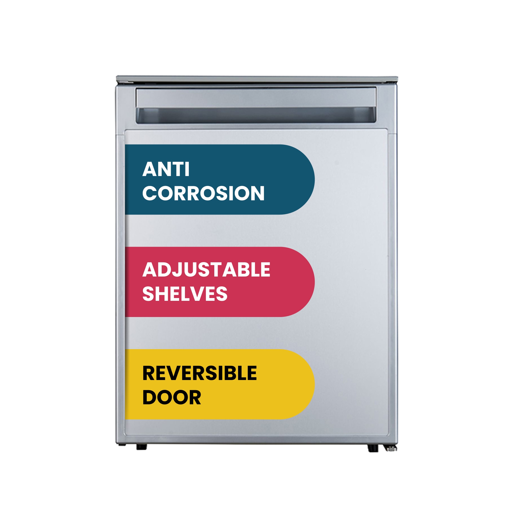 Equator Advanced Appliances 2.82-cu ft Built-In Mini Fridge with Freezer ( Silver )