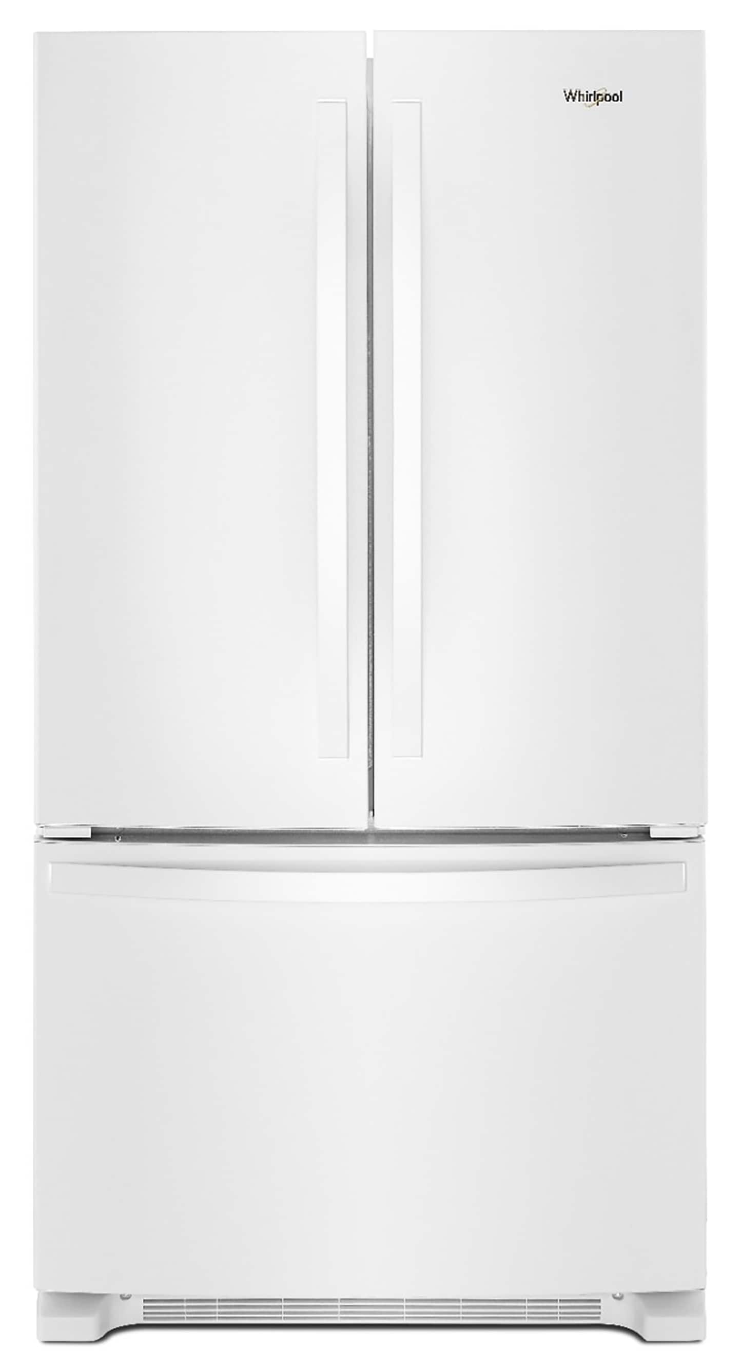 Whirlpool Standard-Depth 25.2-cu ft 3 -Door French Door Refrigerator with Ice Maker ( White ) ENERGY STAR Certified